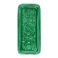 rectangular enamel trinket tray - dark green