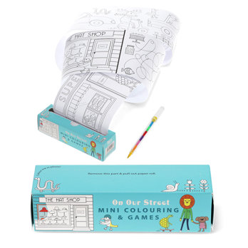 mini colouring and games - on our street