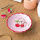 schmuckschale aus keramik mit gewelltem rand (12 cm) - cherry