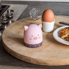 wind-up kitchen timer - pig