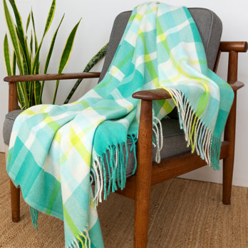 plaid douillet (130 x 155 cm) - vert