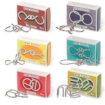 brain teaser wire puzzle - assorted