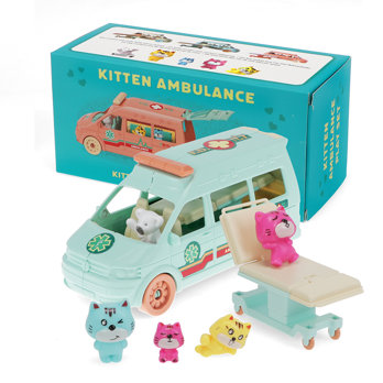 little world spiel-set – kätzchen-krankenwagen