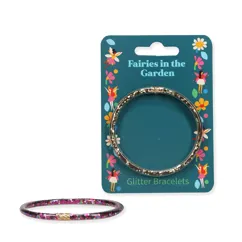 glitter bracelets - fairies in the garden (set of two)