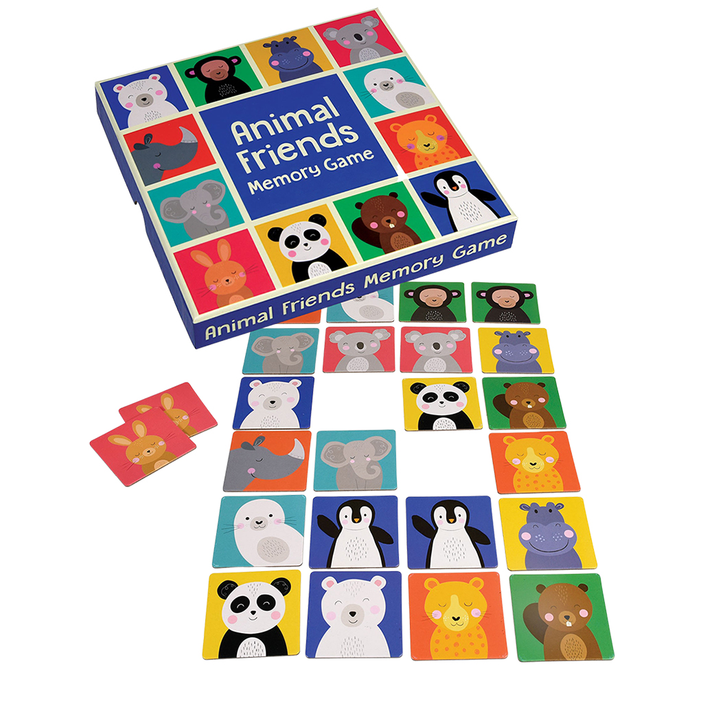 jeu de cartes mémoire animal friends