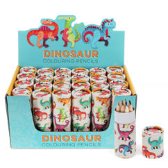 tube de crayons de couleur - baby dinos