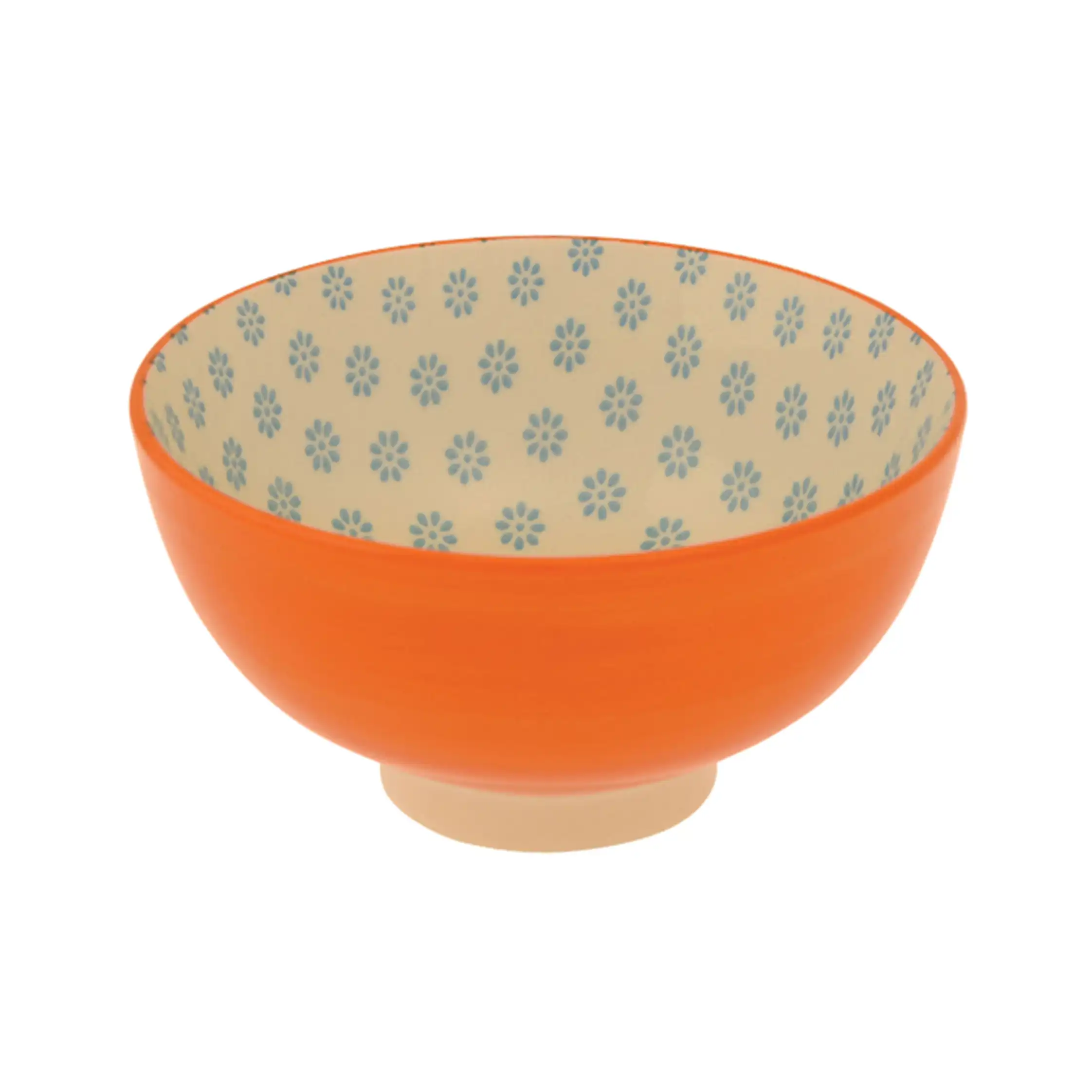 cuenco céramico naranja flamenco
