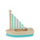 wooden sailboat