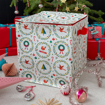 christmas bauble storage bag - classic christmas