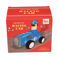 action-rennauto mit druckantrieb blau