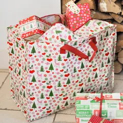 jumbo storage bag - 50s christmas jumbo storage bag - 50s christmas