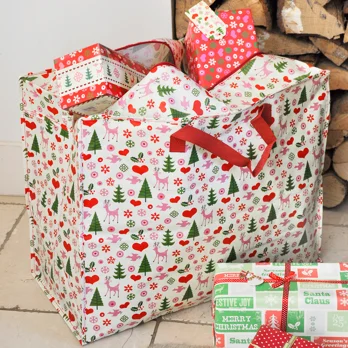 jumbo storage bag - 50s christmas jumbo storage bag - 50s christmas