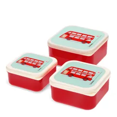 snack boxes (set of 3) - tfl routemaster bus snack boxes (set of 3) - tfl routemaster bus