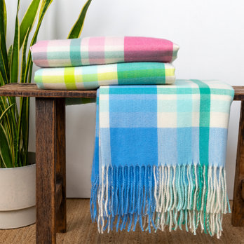 plaid douillet (130 x 155 cm) - vert