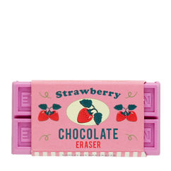 chocolate bar eraser - pink