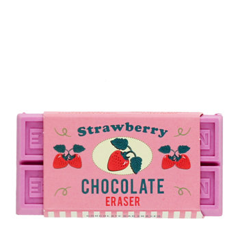 chocolate bar eraser - pink