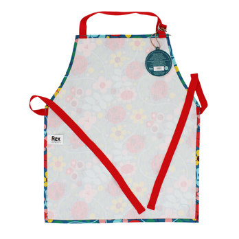wipeable cotton children's apron - ladybird