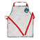 wipeable cotton children's apron - ladybird