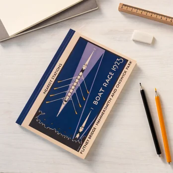 a5 notebook - tfl vintage poster "boat race" a5 notebook - tfl vintage poster "boat race"