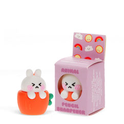 taille-crayon animal adorable - lapin blanc