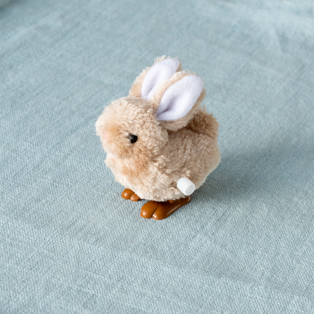 fluffy wind-up toy - bunny