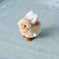 fluffy wind-up toy - bunny