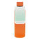 rubber coated steel bottle 500ml - orange
