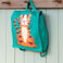 mini-kinderrucksack aus canvas-stoff - tiger