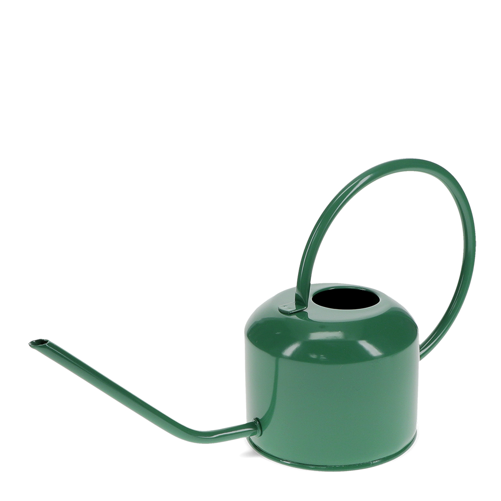metal watering can 1ltr - dark green