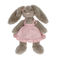 peluche douce - lapin rose