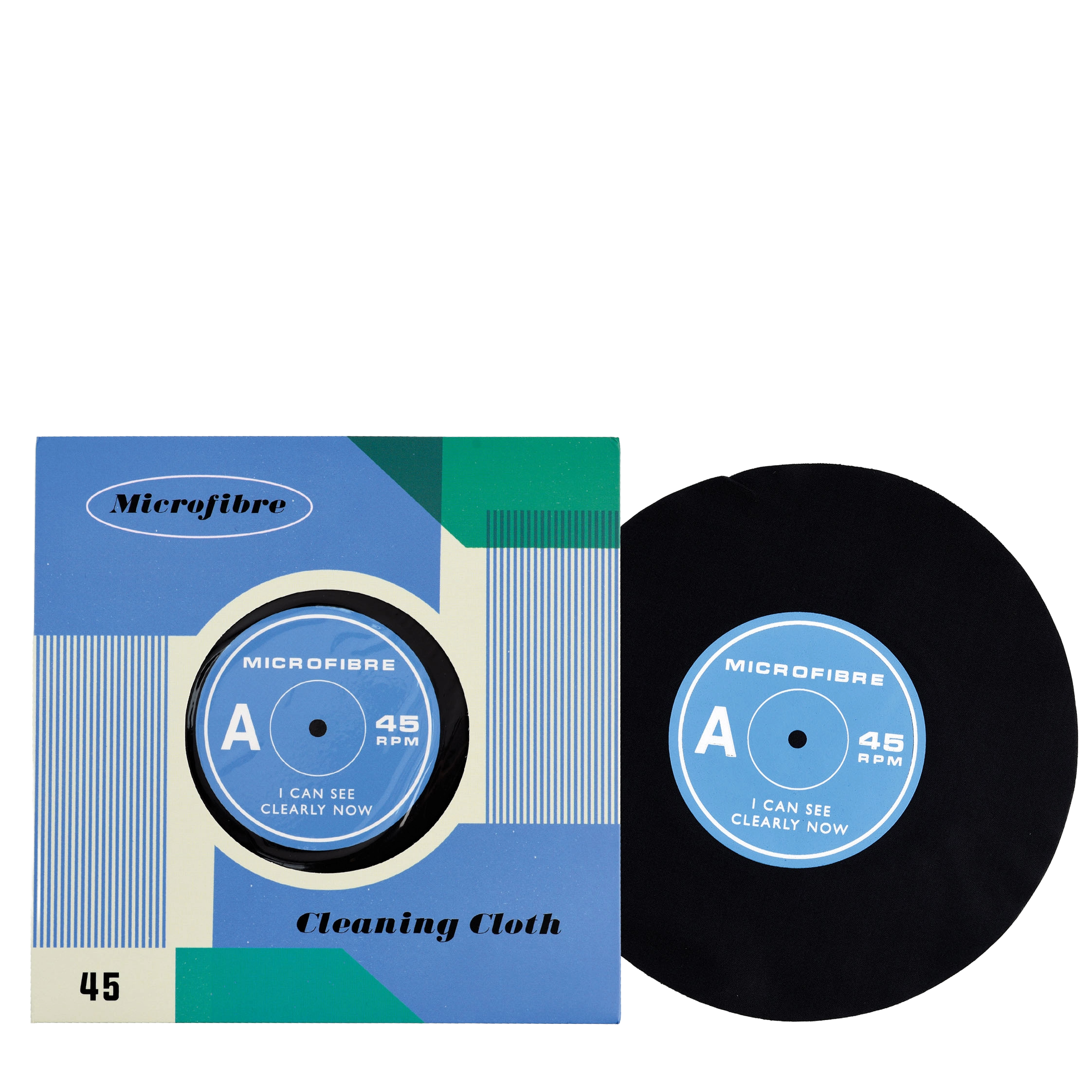 record microfibre cloth - "i can see clearly now" 