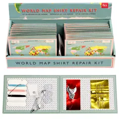 shirt repair kit - world map