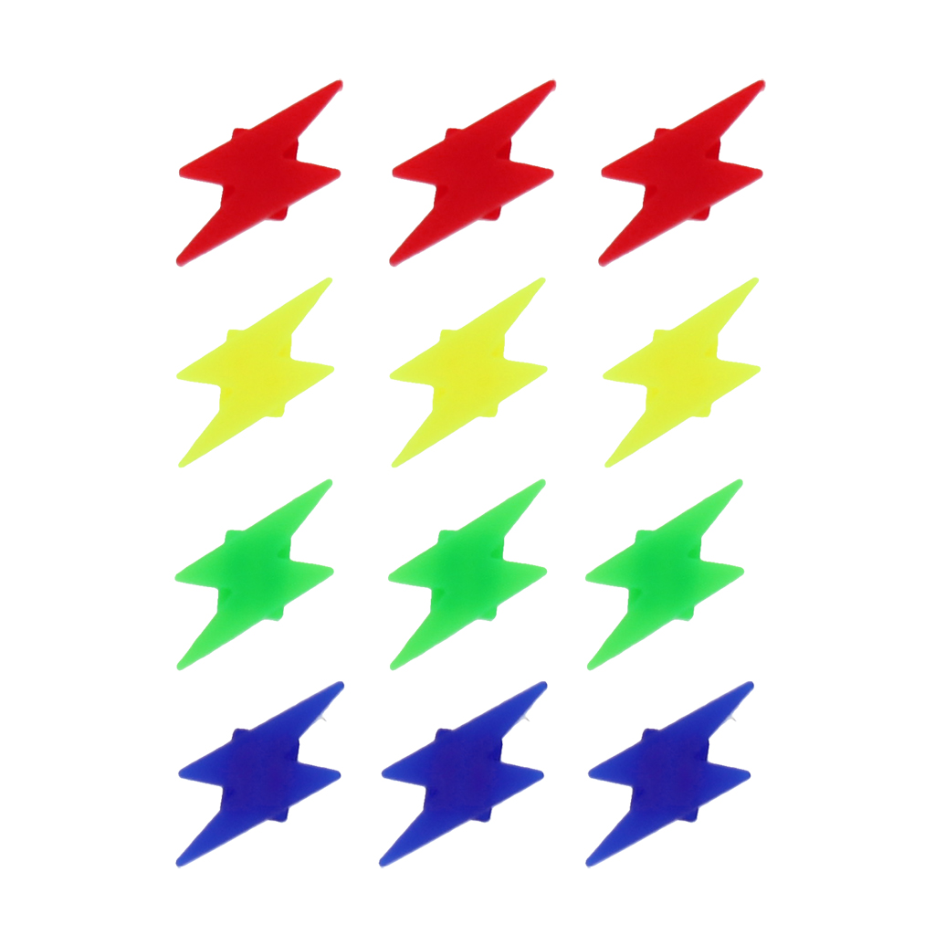 bicycle spoke decorations - lightning bolts