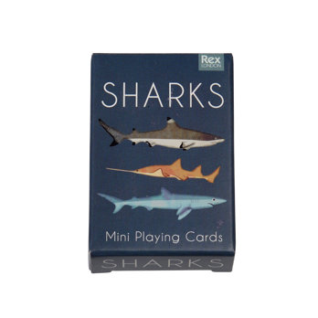 mini playing cards - sharks