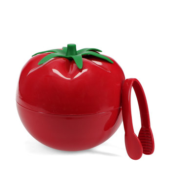 eiskübel in obstform mit deckel und zange – tomate