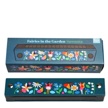 wooden harmonica - fairies in the garden wooden harmonica - fairies in the garden