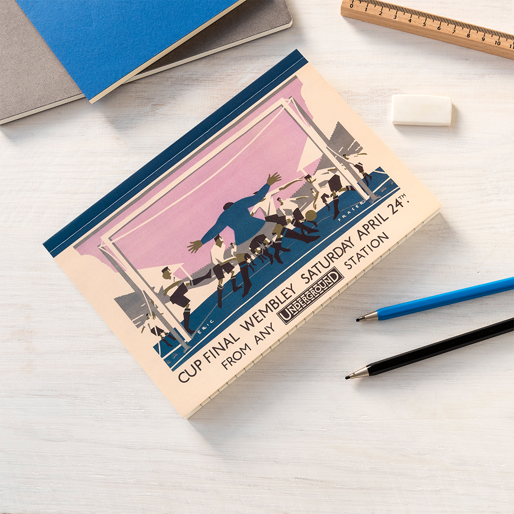 a5 notebook - tfl vintage poster "cup final"