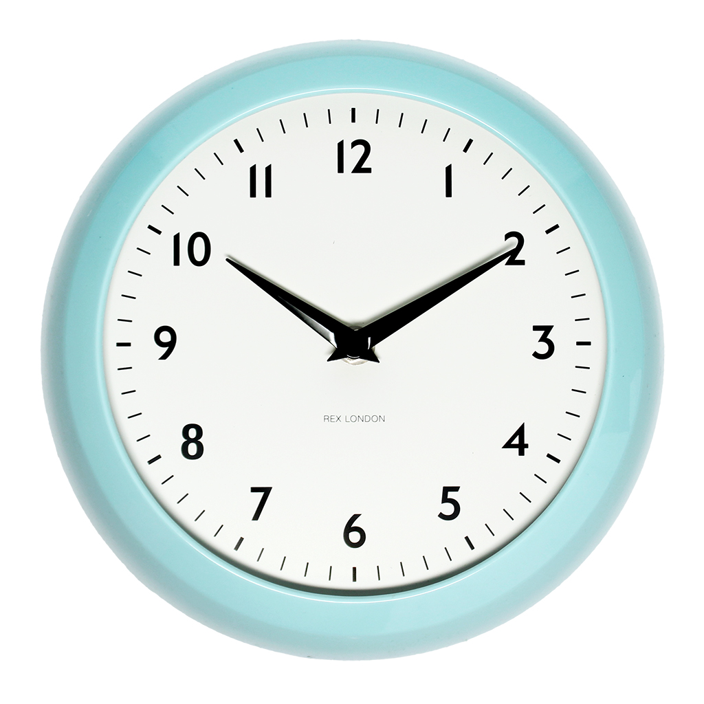 retro wall clock - blue