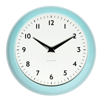 retro wall clock - blue