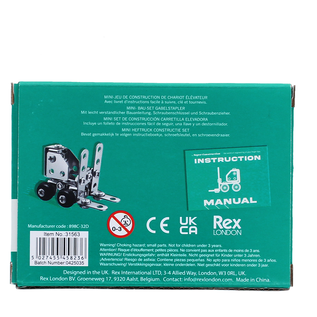 mini construction kit - forklift truck
