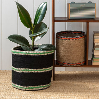 round storage basket s/2