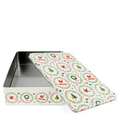boîte de conservation pour tartelettes de noël – classic christmas