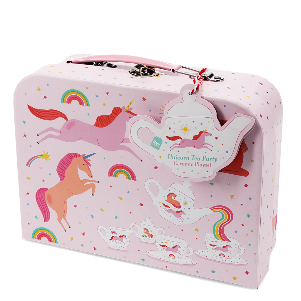 ceramic tea party set - unicorn