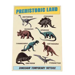 temporary tattoos - prehistoric land