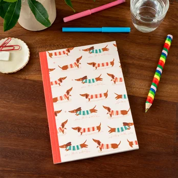 a5 notebook - sausage dog a5 notebook - sausage dog