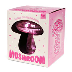 lampe de table champignon disco - rose