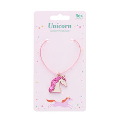 glitter necklace - unicorn