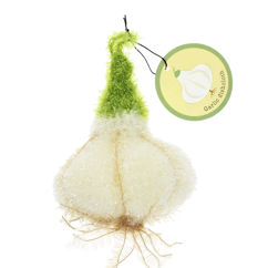 non-scratch scrubber dishcloth - garlic