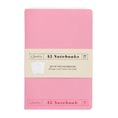 a5 notebooks (set of 2) - pinks a5 notebooks (set of 2) - pinks