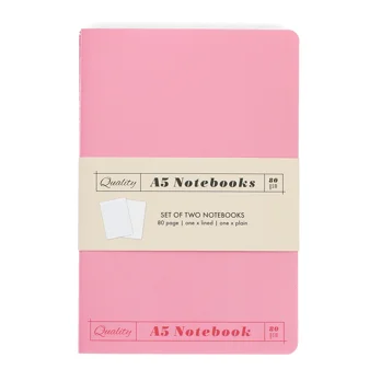 a5 notebooks (set of 2) - pinks a5 notebooks (set of 2) - pinks